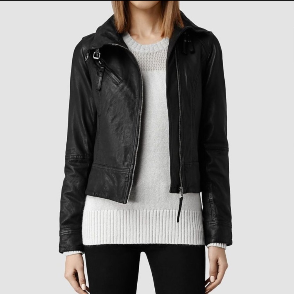 All Saints Belvedere Leather Jacket